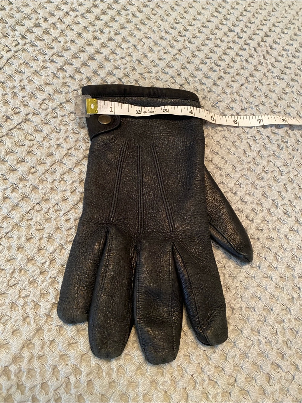 Harry Rosen  black gloves  men’s size M - Picture 8 of 12